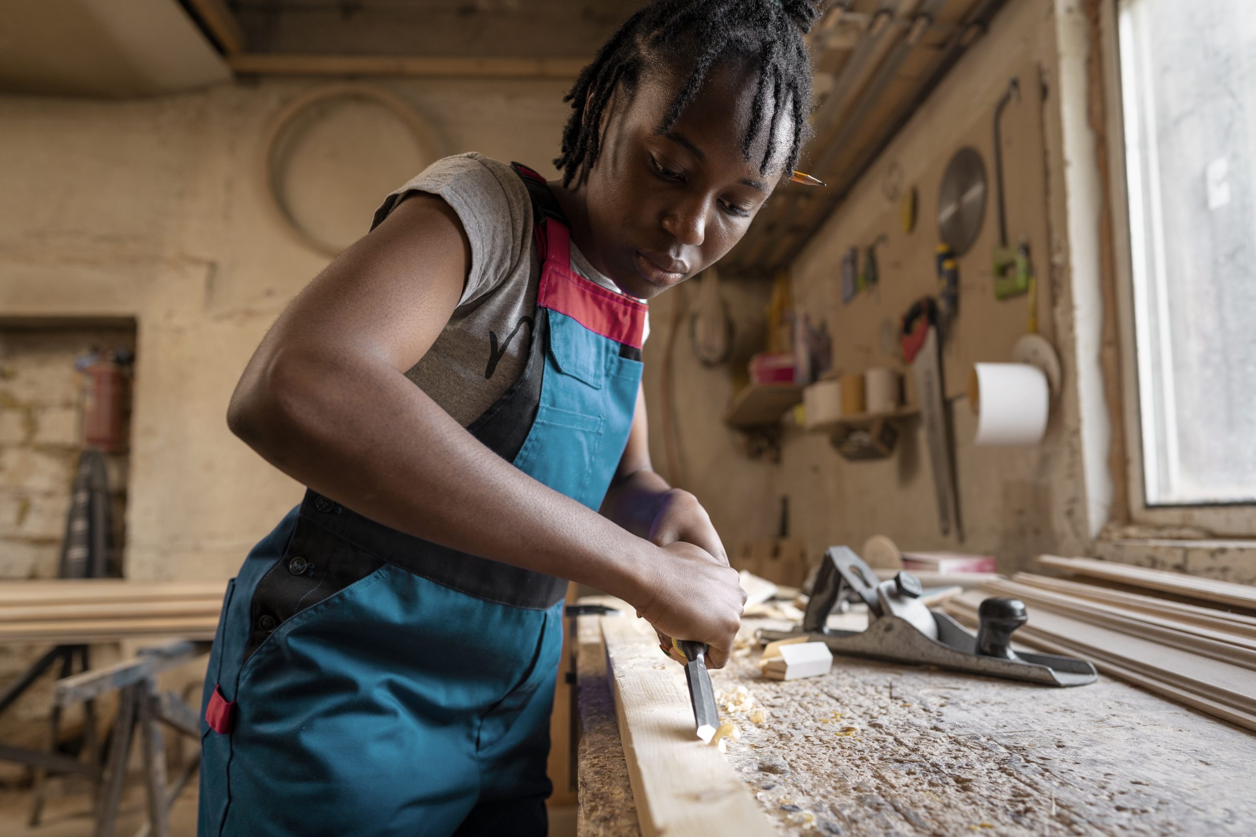 carpenter-cutting-mdf-board-inside-workshop